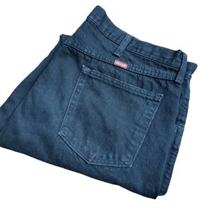 Rustler Mens Black Denim Jeans Straight Leg Classic Fit Casual Wear Size 38x30